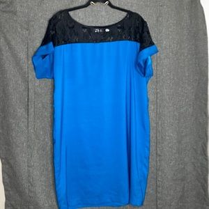 Black and blue dress